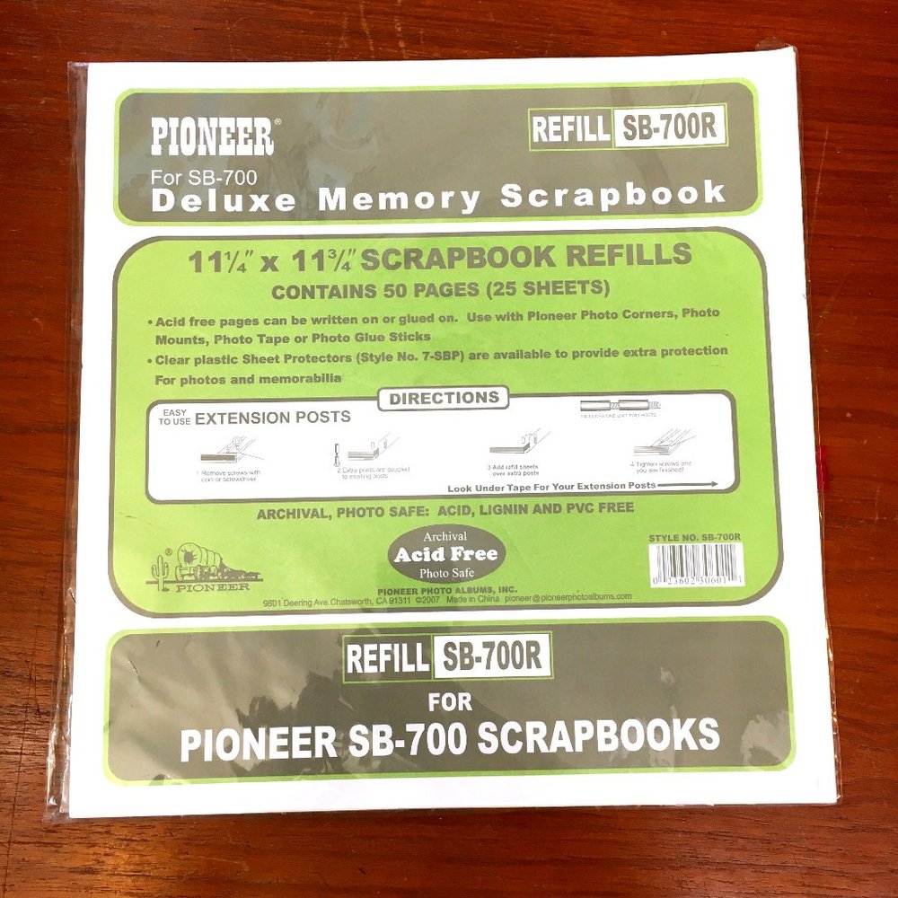Pioneer Refill Package for SB 700 NWT